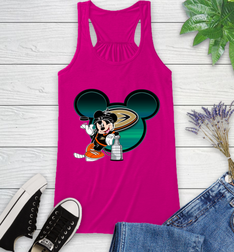 NHL Anaheim Ducks Stanley Cup Mickey Mouse Disney Hockey T Shirt Racerback Tank 8
