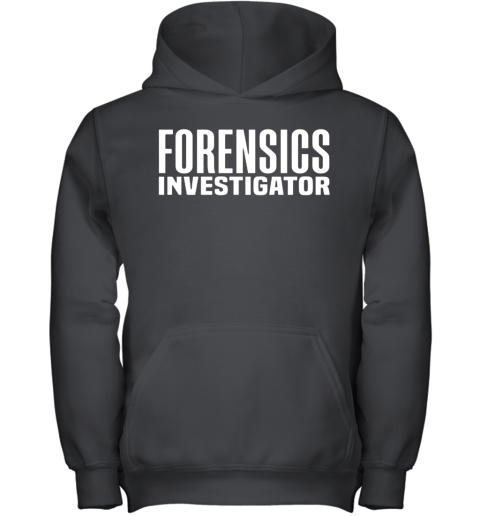 Forensics Crime Police Investigator Detective Policemen Duty Youth Hoodie
