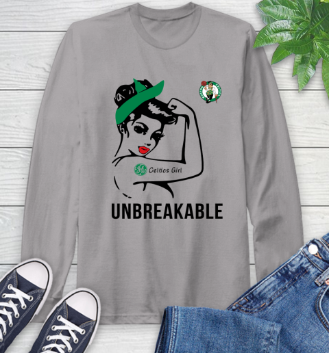 NBA Boston Celtics Girl Unbreakable Basketball Sports Long Sleeve T-Shirt 4
