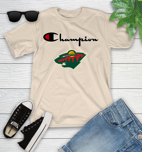 NHL Hockey Minnesota Wild Champion Shirt Youth T-Shirt - Image 10