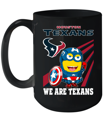 NFL Football Houston Texans Captain America Marvel Avengers Minion Shirt Ceramic Mug 15oz