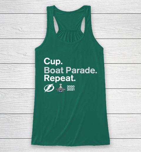 Cup Boat Parade Repeat Tampa bay Lightnings Stanley Hockey 2021 Racerback Tank 5