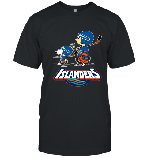 Let's Play New York Islanders Ice Hockey Snoopy NHL Unisex Jersey Tee