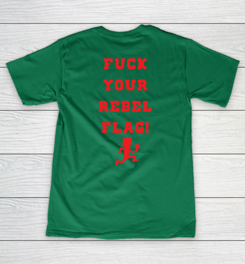 Fuck your rebel flag Women's V-Neck T-Shirt 11