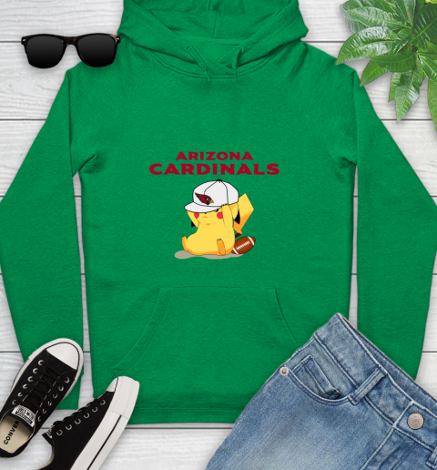 NFL Pikachu Football Sports Arizona Cardinals Youth Hoodie 7