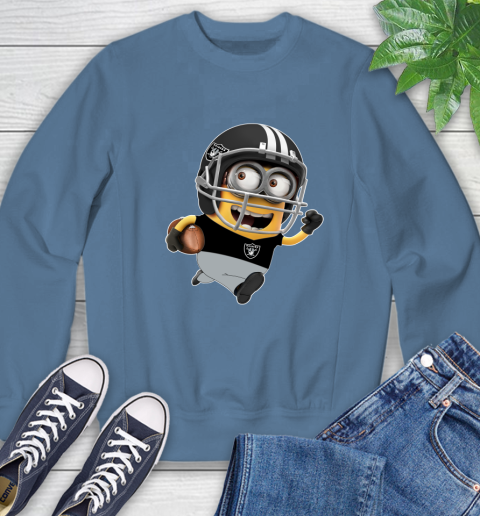 NFL Oakland Raiders Minions Disney Football Sports Sweatshirt 7