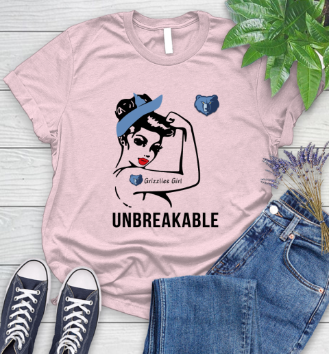 NBA Memphis Grizzlies Girl Unbreakable Basketball Sports Women's T-Shirt 9 NBA Memphis Grizzlies Girl Unbreakable Basketball Sports Women's T-Shirt - Image 9