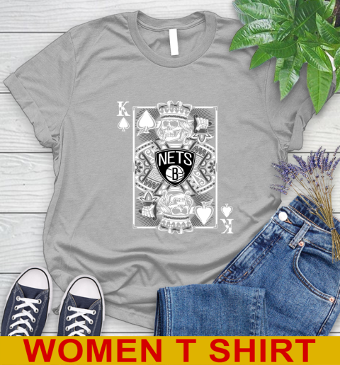 Brooklyn Nets NBA Basketball The King Of Spades Death Cards Shirt Women's T-Shirt 6 Brooklyn Nets NBA Basketball The King Of Spades Death Cards Shirt Women's T-Shirt - Image 6