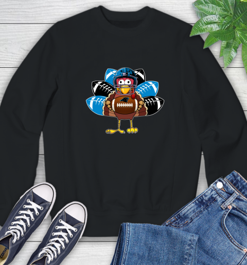 Carolina Panthers Turkey Thanksgiving Day Sweatshirt 2