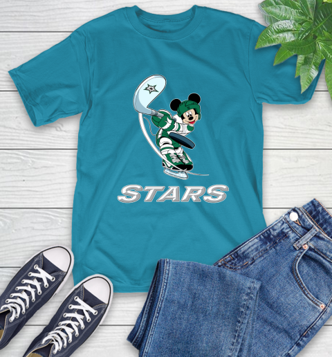 NHL Hockey Dallas Stars Cheerful Mickey Mouse Shirt T-Shirt 9