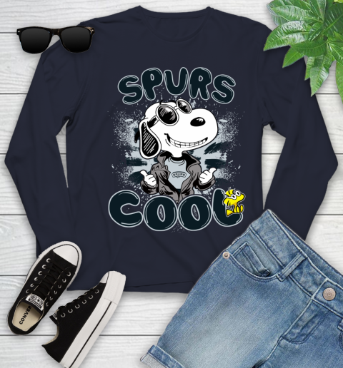 NBA Basketball San Antonio Spurs Cool Snoopy Shirt Youth Long Sleeve 2