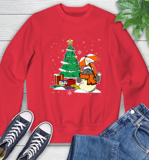 Miami Marlins MLB Baseball Cute Tonari No Totoro Christmas Sports Sweatshirt 10