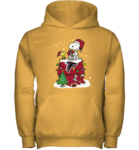 Happy Christmas With Atlanta Falcons Snoopy Youth Hoodie