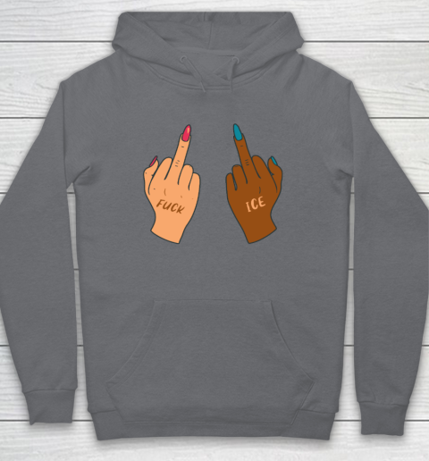 Fuck Ice Middle Fingers Protect Immigrants Anti Ice Hoodie 3