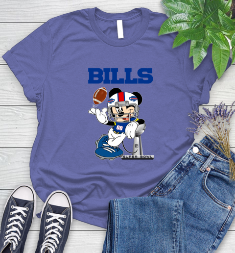 NFL Buffalo Bills Mickey Mouse Disney Super Bowl Football T Shirt Women's T-Shirt 11