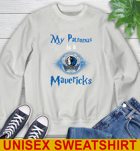 NBA Basketball Harry Potter My Patronus Is A Dallas Mavericks Sweatshirt 5