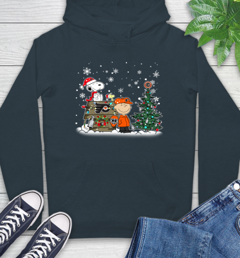 NHL Philadelphia Flyers Snoopy Charlie Brown Woodstock Christmas Stanley Cup Hockey Hoodie 7