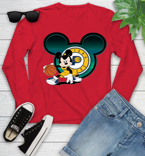 NBA Indiana Pacers Mickey Mouse Disney Basketball Youth Long Sleeve 11