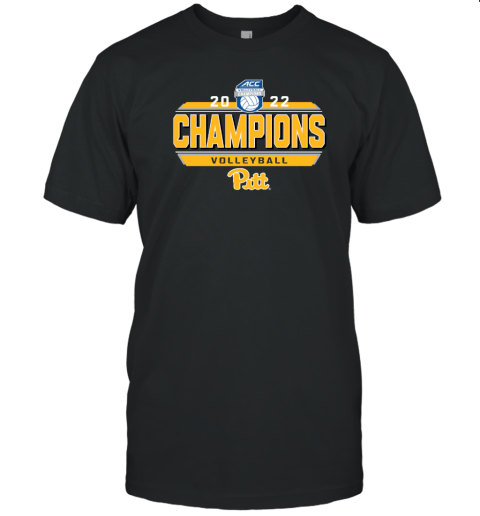 Blue 84 Pitt Panthers 2022 Acc Volleyball Champions Locker Room T-Shirt