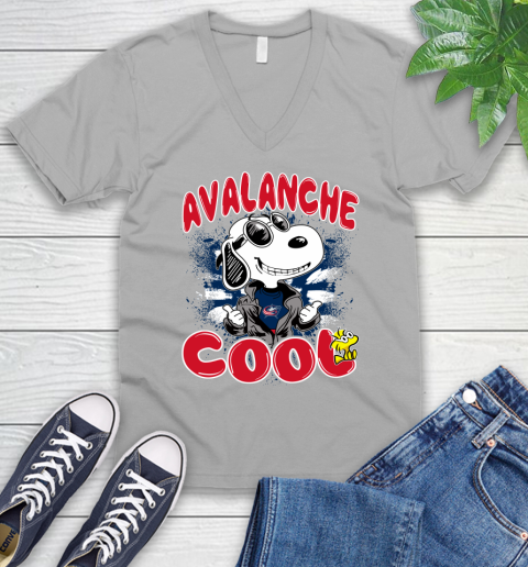 NHL Hockey Columbus Blue Jackets Cool Snoopy Shirt V-Neck T-Shirt 4 NHL Hockey Columbus Blue Jackets Cool Snoopy Shirt V-Neck T-Shirt - Image 4