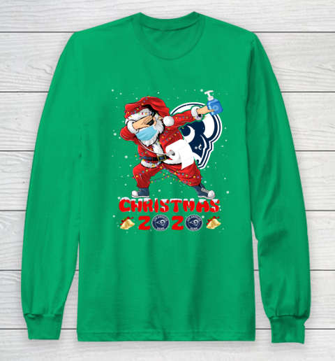 Los Angeles Rams Funny Santa Claus Dabbing Christmas 2020 NFL Long Sleeve T-Shirt 4