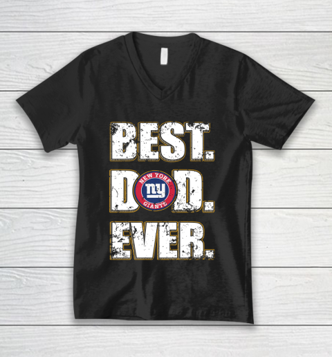 NFL New York Giants Football Best Dad Ever Family Shirt V-Neck T-Shirt