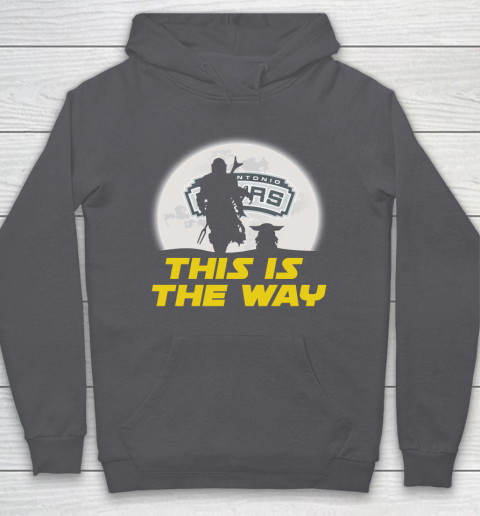 San Antonio Spurs NBA Basketball Star Wars Yoda And Mandalorian This Is The Way Hoodie 4