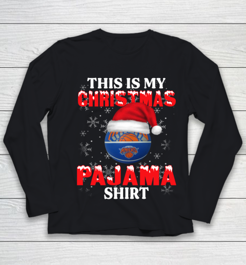 New York Knicks This Is My Christmas Pajama Shirt NBA Youth Long Sleeve