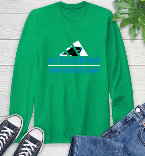 Carolina Panthers NFL Football A Badass Adidas Adoring Fan Sports Long Sleeve T-Shirt 8