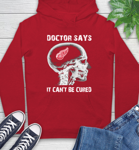 Red wings clearance hockey hoodie