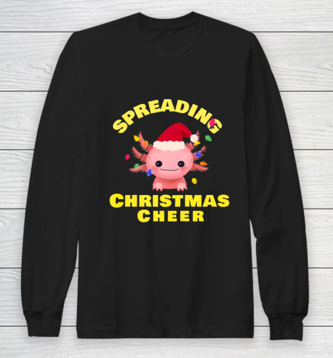 Funny Christmas 2020 Shirt Axolotl Christmas lights Gift Long Sleeve T-Shirt