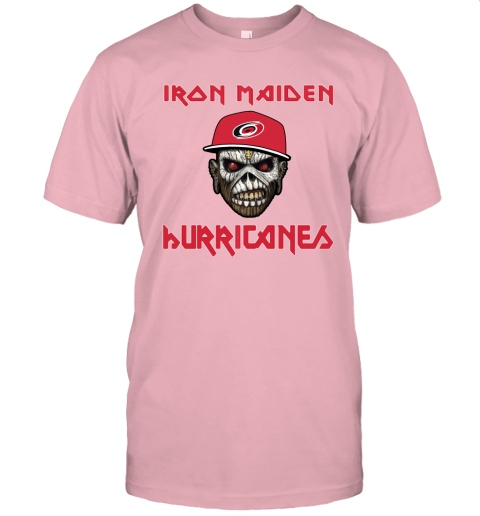 NHL Carolina Hurricanes Iron Maiden Rock Band Music Hockey Sports Unisex Jersey Tee