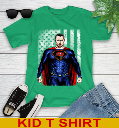 NFL Football Tampa Bay Buccaneers Superman DC Shirt Youth T-Shirt 7