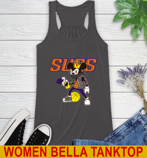 Phoenix Suns NBA Basketball Mickey Peace Sign Sports Racerback Tank 12