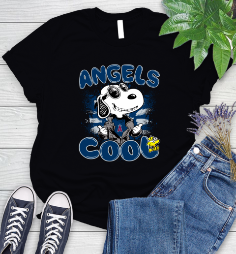 MLB Baseball Los Angeles Angels Cool Snoopy Shirt Women's T-Shirt