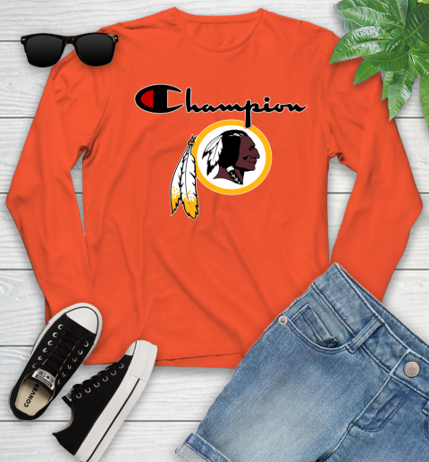 NFL Football Washington Redskins Champion Shirt Youth Long Sleeve 2