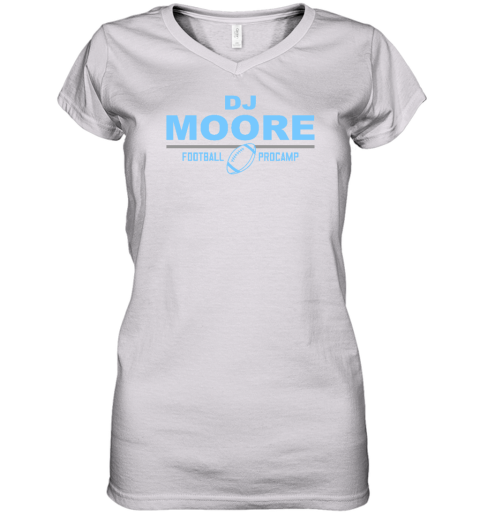 Dj Moore Football Procamp Women's V-Neck T-Shirt - Topshirtpro