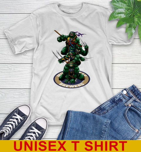 MLB Baseball Milwaukee Brewers Teenage Mutant Ninja Turtles Shirt T-Shirt