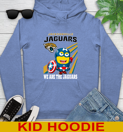 NFL Football Jacksonville Jaguars Captain America Marvel Avengers Minion Shirt Youth Hoodie 12