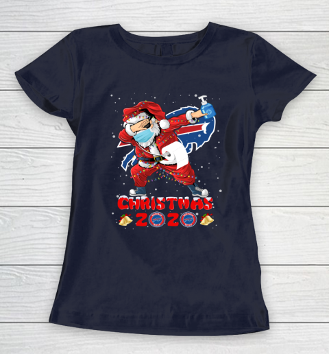 Buffalo Bills Funny Santa Claus Dabbing Christmas 2020 NFL Women's T-Shirt 2