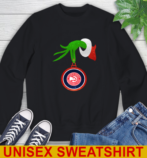 Atlanta Hawks Grinch Merry Christmas NBA Basketball Sweatshirt 2