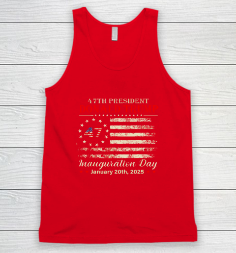 President Donald Trump Inauguration Day 2025 Vintage US Flag Tank Top 4