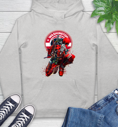 NBA Deadpool Marvel Comics Sports Basketball Washington Wizards Hoodie