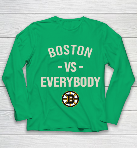 Boston Bruins Vs Everybody Youth Long Sleeve 4