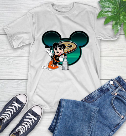 NHL Anaheim Ducks Stanley Cup Mickey Mouse Disney Hockey T Shirt T-Shirt