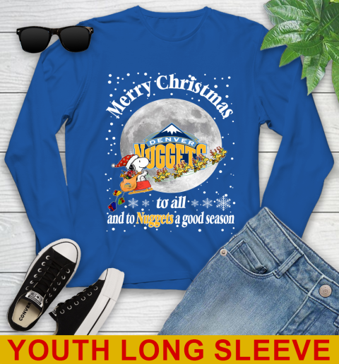 Denver Nuggets Merry Christmas To All And To Nuggets A Good Season NBA Basketball Sports Youth Long Sleeve 10