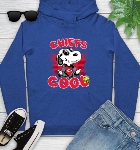 NFL Football Kansas City Chiefs Cool Snoopy Shirt Youth Hoodie 9