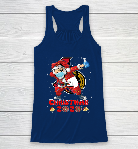 Ottawa Senators Funny Santa Claus Dabbing Christmas 2020 NHL Racerback Tank 6