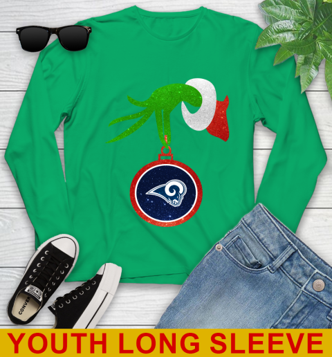 Los Angeles Rams Grinch Merry Christmas NFL Football Youth Long Sleeve 7