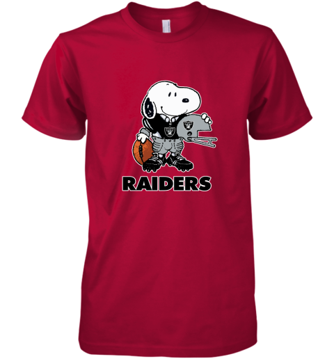 Snoopy A Strong And Proud Oakland Raiders Player NFL Premium Men's T-Shirt 